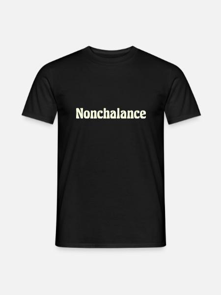 Nonchalance - Männer T-Shirt - Schwarz