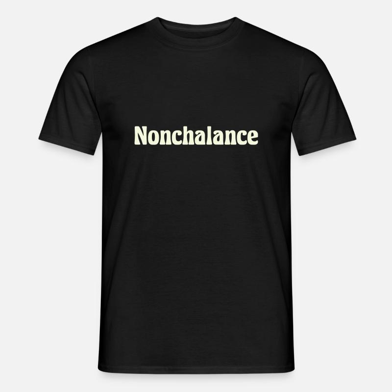 Nonchalance - Männer T-Shirt - Schwarz