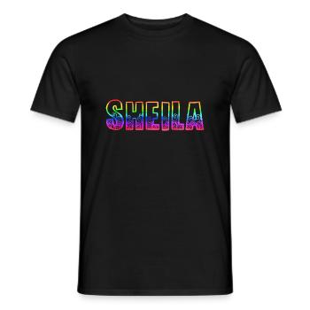 Sheila RS Arc-en-ciel - T-shirt homme - noir - Devant - AI Model Male 178 light (178cm)