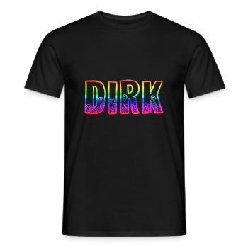 dirk rs arc-en-ciel - T-shirt homme - noir - Devant - AI Model Male 178 light (178cm)
