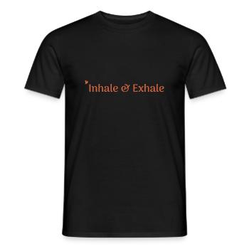 Inhale & Exhale - Men's T-Shirt - black - Front - AI Model Male 178 light (178cm)