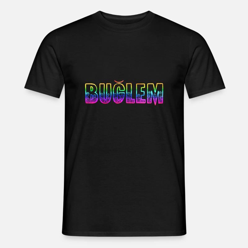 buğlem rs regenbogen - Männer T-Shirt - Schwarz