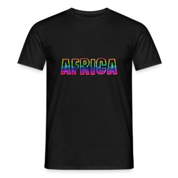 africa rs arc-en-ciel - T-shirt homme - noir - Devant - AI Model Male 178 light (178cm)