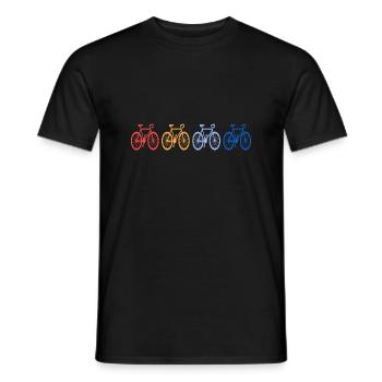 Fahrrad Retro Bike Vintage - Männer T-Shirt - Schwarz - Vorne - AI Model Male 178 light (178cm)