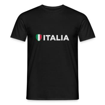 National Flag Of Italy - Men's T-Shirt - black - Front - AI Model Male 178 light (178cm)