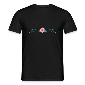 Flower Blume Pflanze - Männer T-Shirt - Schwarz - Vorne - AI Model Male 178 light (178cm)