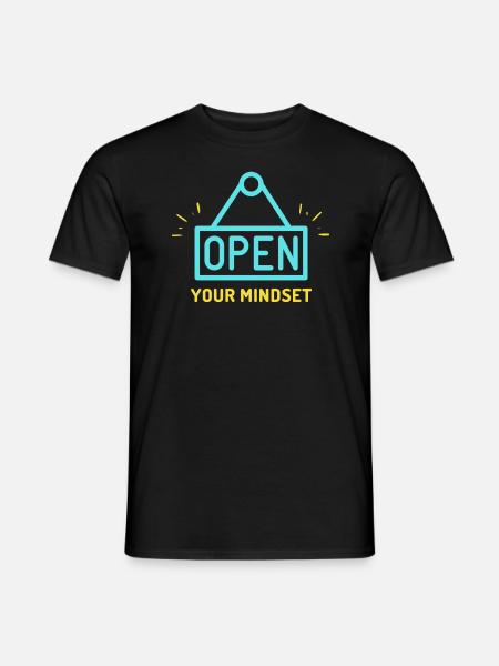 Open your mindset - T-shirt homme - noir
