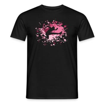 Athletics Track And Field Hurdling Color Splash - Männer T-Shirt - Schwarz - Vorne - AI Model Male 178 light (178cm)
