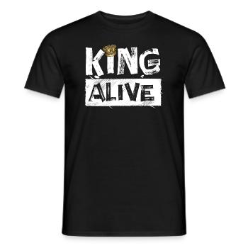 Roi vivant - T-shirt homme - noir - Devant - AI Model Male 178 light (178cm)