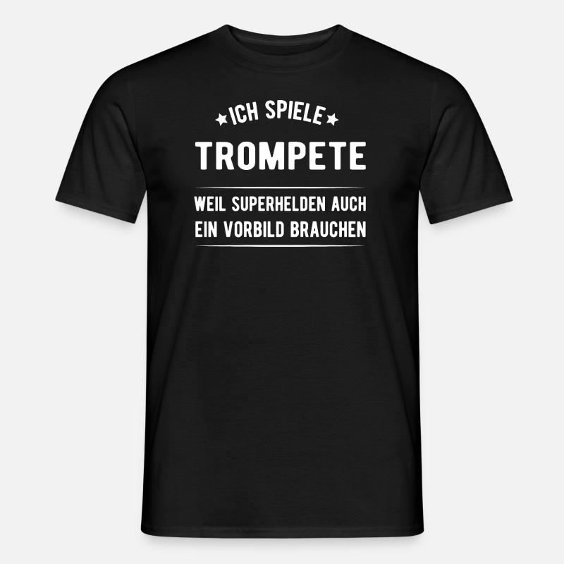 Trompete - Männer T-Shirt - Schwarz