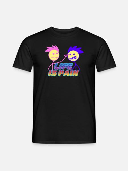 life is pain - Men's T-Shirt - black