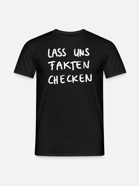 Fakten checken - Männer T-Shirt - Schwarz