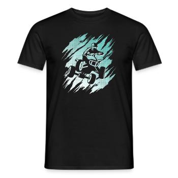 Quad Biker Design Offroad Quad Bike ATV - Men's T-Shirt - black - Front - AI Model Male 178 light (178cm)