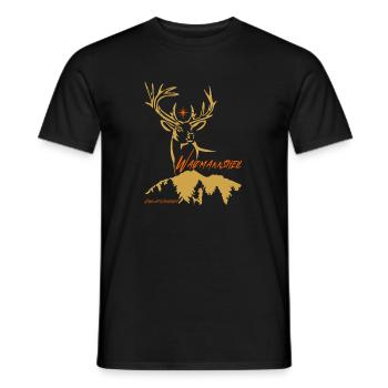 Jäger Geschenk Waidmannsheil-Jagen ist Naturschutz - Männer T-Shirt - Schwarz - Vorne - AI Model Male 178 light (178cm)