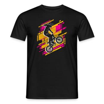 BMX Bike Rider Girl Bike BMX - T-shirt homme - noir - Devant - AI Model Male 178 light (178cm)