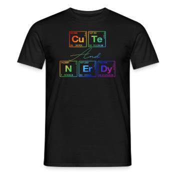 Funny saying for scientists & geeks - Men's T-Shirt - black - Front - AI Model Male 178 light (178cm)