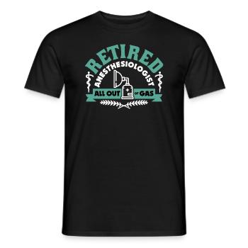 Anesthetist Anaesthesiologist Anesthesia - Men's T-Shirt - black - Front - AI Model Male 178 light (178cm)