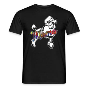 Poodle Poodle Mama - Men's T-Shirt - black - Front - AI Model Male 178 light (178cm)