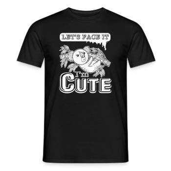 Koala Koala Let's Face It I Am Cute - Men's T-Shirt - black - Front - AI Model Male 178 light (178cm)