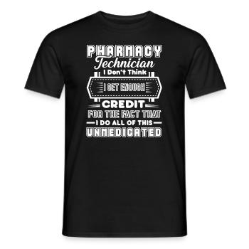 Pharmacy Technician Pharmacy Technician Do All - Men's T-Shirt - black - Front - AI Model Male 178 light (178cm)