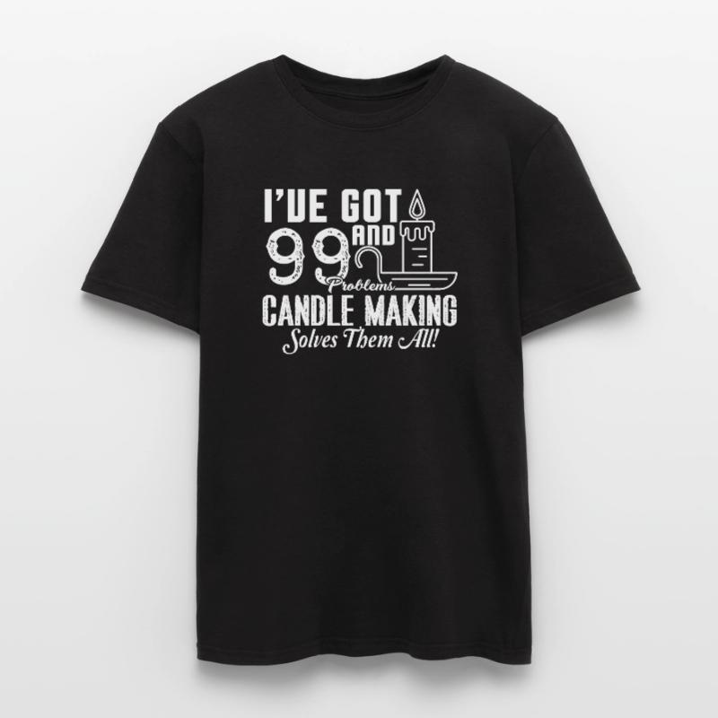 Candle Making Candle making Solves All Problems Men's T-shirt