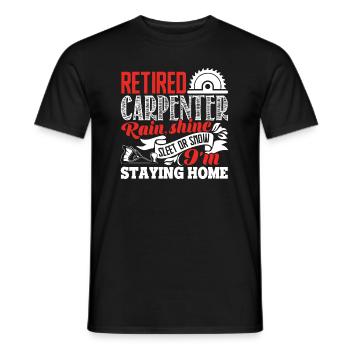 Carpenter I Am A Retired Carpenter - Men's T-Shirt - black - Front - AI Model Male 178 light (178cm)
