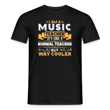 Music Teacher Music Teacher Cooler - Men's T-Shirt - black - Front - AI Model Male 178 light (178cm)