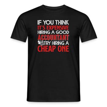 Accountant Good Accountant - Men's T-Shirt - black - Front - AI Model Male 178 light (178cm)