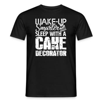 Cake Decorator Sleep With A Cake Decorator - Men's T-Shirt - black - Front - AI Model Male 178 light (178cm)