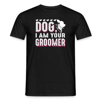Dog Groomer Dog I Am Your Groomer - Men's T-Shirt - black - Front - AI Model Male 178 light (178cm)