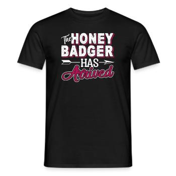 Honey Badger The Honey Badger Has Arrived - Men's T-Shirt - black - Front - AI Model Male 178 light (178cm)