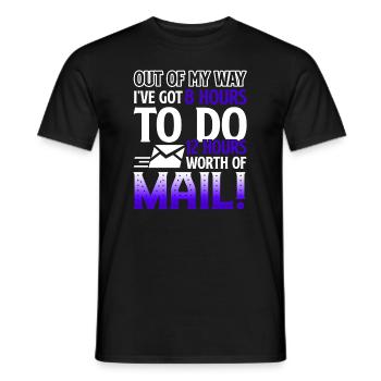Mail Carrier Do 12 Hours Worth Of Mail - Men's T-Shirt - black - Front - AI Model Male 178 light (178cm)