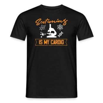 Le sectionnement est mon cardio - T-shirt homme - noir - Devant - AI Model Male 178 light (178cm)