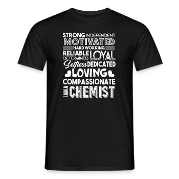 Chemist Things About Chemist - Men's T-Shirt - black - Front - AI Model Male 178 light (178cm)