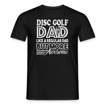 Disc Golf Awesome Disc Golf Dad - Men's T-Shirt - black - Front - AI Model Male 178 light (178cm)