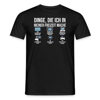 Griechen Grieche Griechenland - Männer T-Shirt - Schwarz - Vorne - AI Model Male 178 light (178cm)