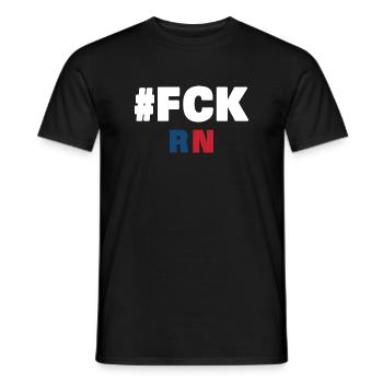 Fck rn - Men's T-Shirt - black - Front - AI Model Male 178 light (178cm)