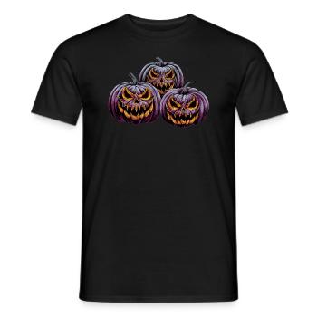 Kürbis - Halloween Design - Männer T-Shirt - Schwarz - Vorne - AI Model Male 178 light (178cm)