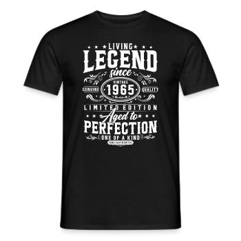 Légende depuis 1965 Cadeau d’anniversaire vintage - T-shirt homme - noir - Devant - AI Model Male 178 light (178cm)