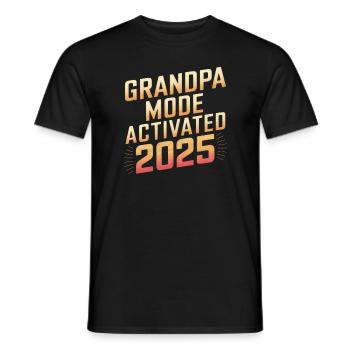 Mode grand-père activé 2025 - T-shirt homme - noir - Devant - AI Model Male 178 light (178cm)