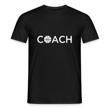 ENTRAÎNEUR DE BASKET-BALL - T-shirt homme - noir - Devant - AI Model Male 178 light (178cm)