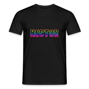 Hector RS Arc-en-ciel - T-shirt homme - noir - Devant - AI Model Male 178 light (178cm)