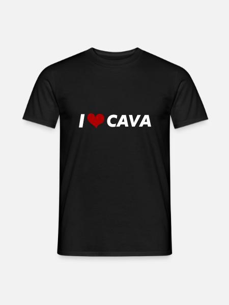 I love cava - Men's T-Shirt - black