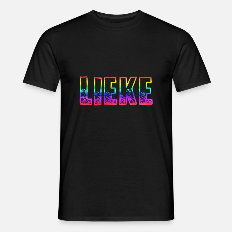 lieke rs regenbogen - Männer T-Shirt - Schwarz