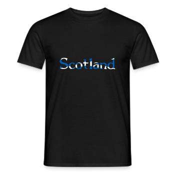 Scotland - Flag Colours - Men's T-Shirt - black - Front - AI Model Male 178 light (178cm)