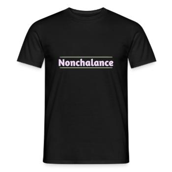 Nonchalance - Männer T-Shirt - Schwarz - Vorne - AI Model Male 178 light (178cm)