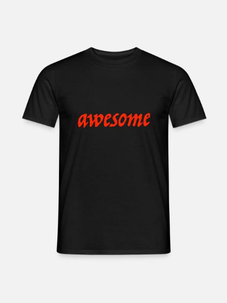 awesome - Männer T-Shirt - Schwarz