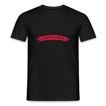 Jugendfeuerwehr Rückenschild 1-farbig - Männer T-Shirt - Schwarz - Vorne - AI Model Male 178 light (178cm)