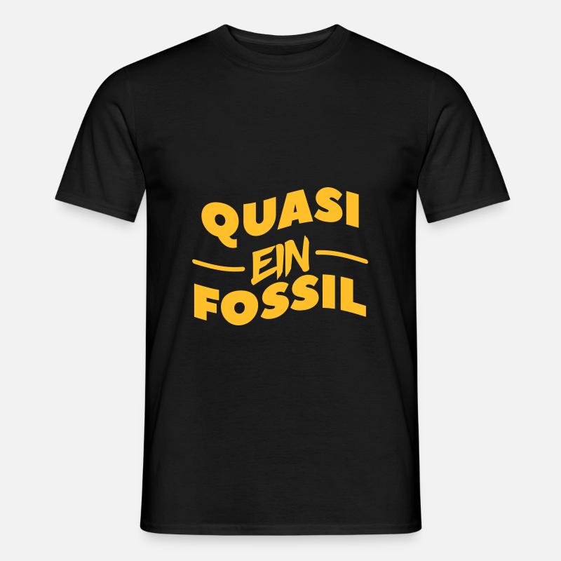 ein fossil - Männer T-Shirt - Schwarz