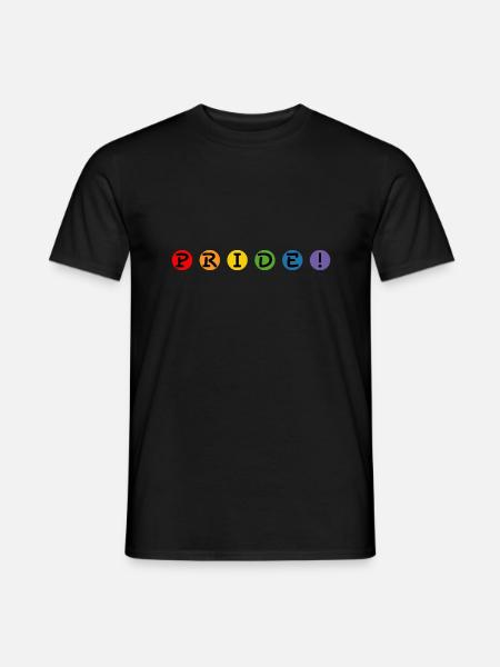 boules arc-en-ciel fierté LGBT lgbtqi queer lgbt csd - T-shirt homme - noir